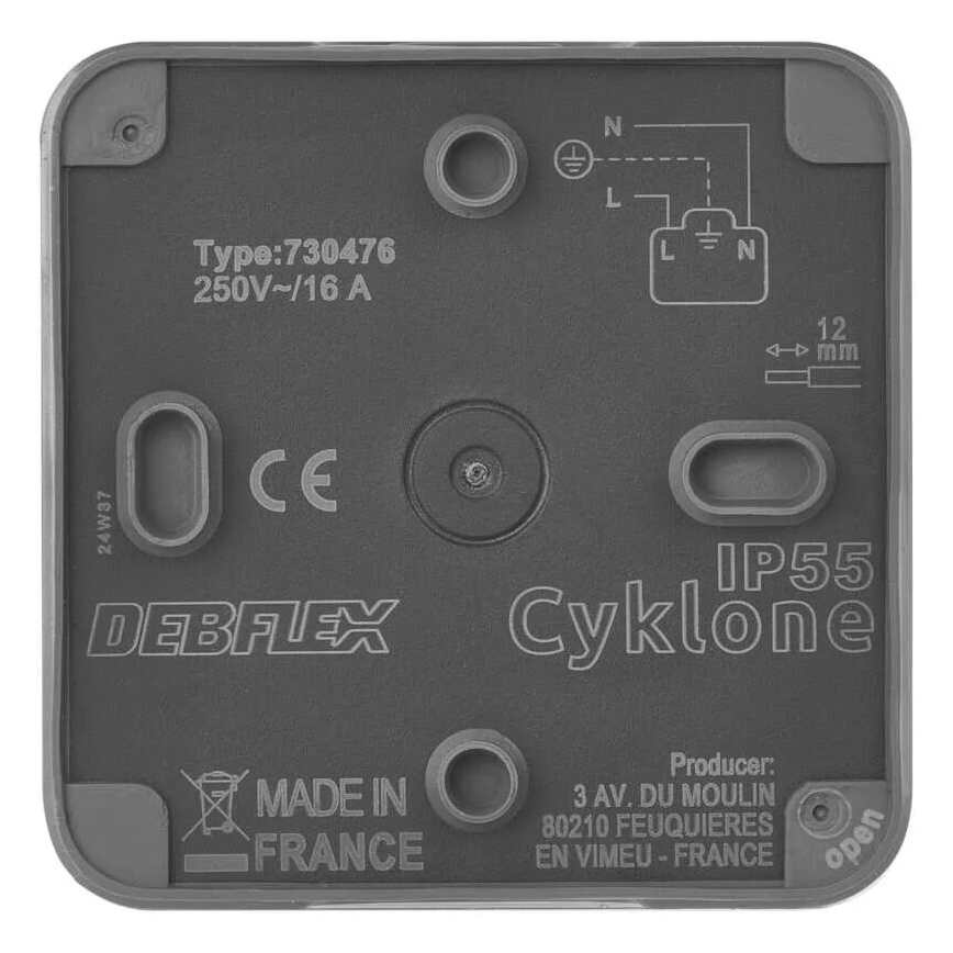 Steckdose für feuchte Umgebung IP55