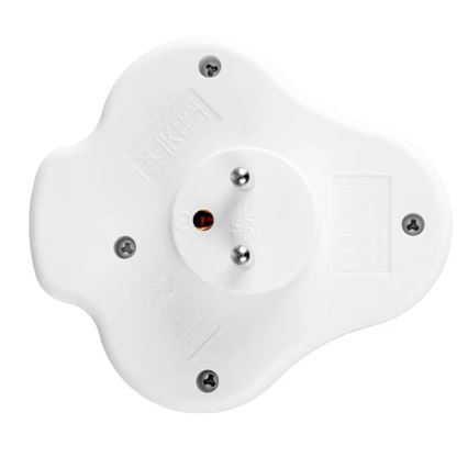 Steckdosenleiste mit Schalter, 2 Steckdosen + USB‑C + USB‑A