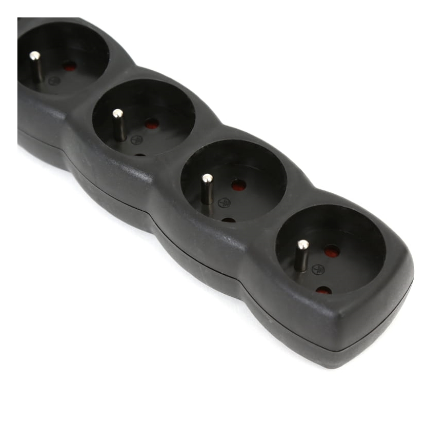 Steckdosenleiste mit Schalter 5Z Typ E 3m schwarz