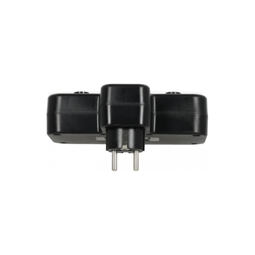Steckdosenleiste mit Schalter und LED-Beleuchtung LINEA PRO – 2x SCHUKO + 3x USB A/C 4000K schwarz