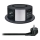 Steckdosensäule für Tischplatte mit kabelloser Qi-Aufladung 3x230V + 1xUSB-A + 1xUSB-C schwarz/silbern