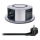 Steckdosensäule für Tischplatte mit kabelloser Qi-Aufladung 3x230V + 1xUSB-A + 1xUSB-C silbern/schwarz