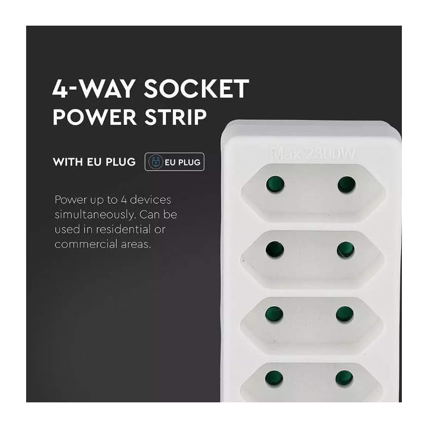 Steckdosensplitter 4x2,5A/230V