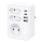 Steckdosenverteiler 1x16A+2x 2,5A mit 2xUSB A+C Ladegerät weiß