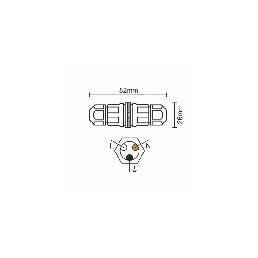 Stecker C20A/WP/3x1,5/2