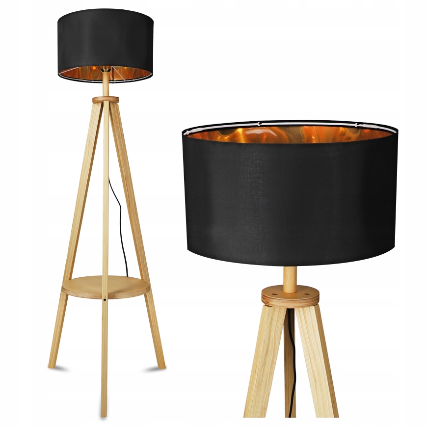 Stehlampe 1xE27/40W/230V schwarz