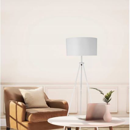 Stehlampe 1xE27/40W/230V weiß