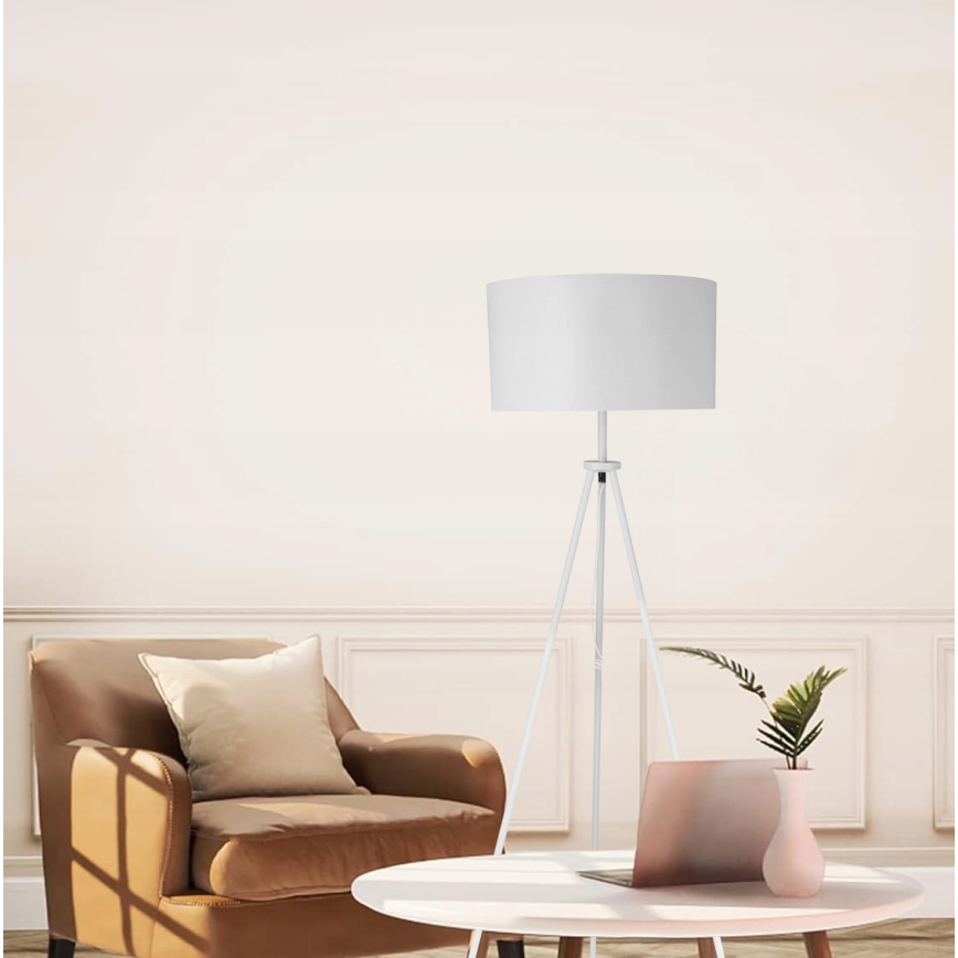 Stehlampe 1xE27/40W/230V weiß