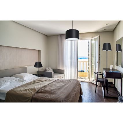 Stehlampe ARDEN 1xE27/60W/230V schwarz/weiß