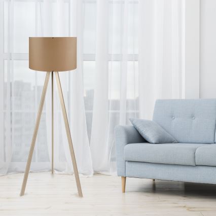 Stehlampe AYD 1xE27/40W/230V braun/beige