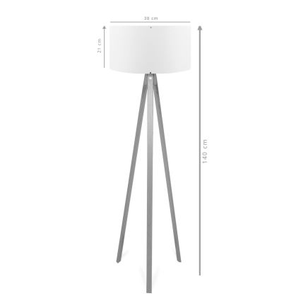 Stehlampe AYD 1xE27/40W/230V braun