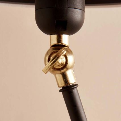 Stehlampe AYD 1xE27/40W/230V schwarz/braun