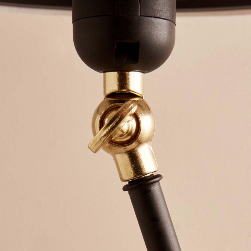 Stehlampe AYD 1xE27/40W/230V schwarz/braun