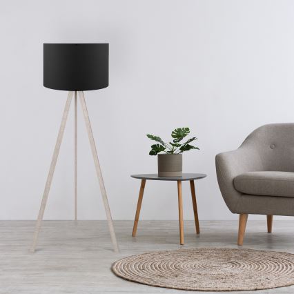 Stehlampe AYD 1xE27/60W/230V schwarz/beige