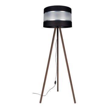 Stehlampe CORAL 1xE27/60W/230V Braun/Schwarz/Mattchrom