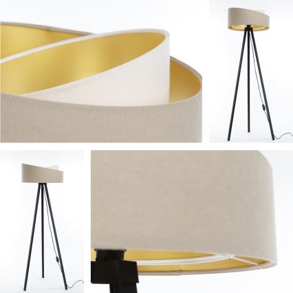 Stehlampe GALAXY 1xE27/60W/230V beige/weiß/wenge