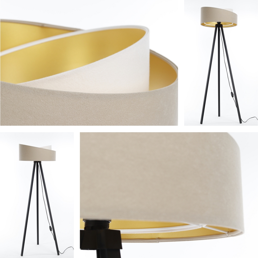 Stehlampe GALAXY 1xE27/60W/230V beige/weiß/wenge