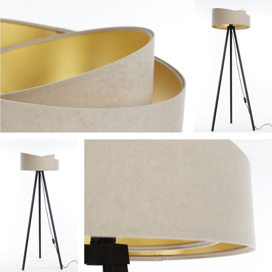 Stehlampe GALAXY 1xE27/60W/230V beige/wenge