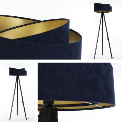 Stehlampe GALAXY 1xE27/60W/230V blau/wenge