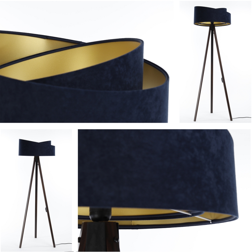 Stehlampe GALAXY 1xE27/60W/230V blau/wenge