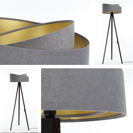 Stehlampe GALAXY 1xE27/60W/230V grau/wenge