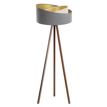 Stehlampe GALAXY 1xE27/60W/230V grau/wenge