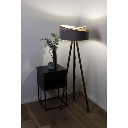 Stehlampe GALAXY 1xE27/60W/230V grau/wenge