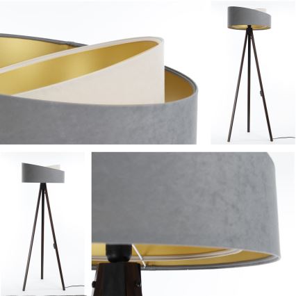 Stehlampe GALAXY 1xE27/60W/230V grau/wenge