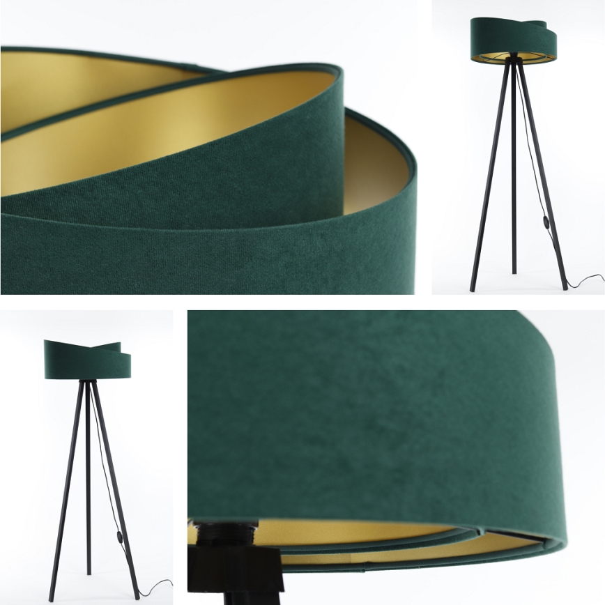 Stehlampe GALAXY 1xE27/60W/230V grün/wenge