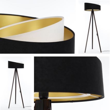 Stehlampe GALAXY 1xE27/60W/230V schwarz/wenge