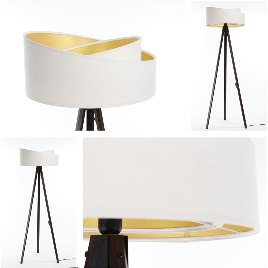 Stehlampe GALAXY 1xE27/60W/230V weiß/wenge