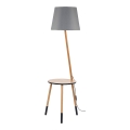 Stehlampe LAMA 1xE27/60W/230V grau