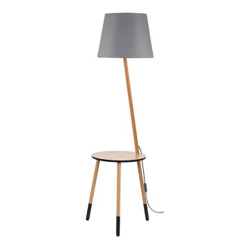 Stehlampe LAMA 1xE27/60W/230V grau
