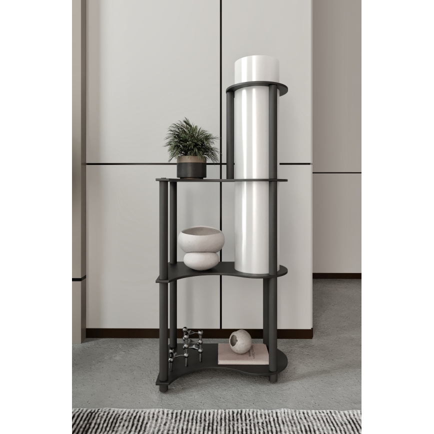 Stehlampe mit Ablagen NOTO 1xE27/40W/230V schwarz