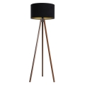 Stehlampe STANDART 1xE27/60W/230V schwarz/wenge