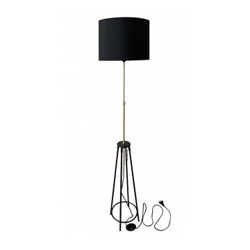 Stehlampe TEGOLA 1xE27/60W/230V schwarz/gold