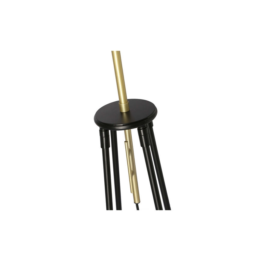 Stehlampe TEGOLA 1xE27/60W/230V schwarz/gold