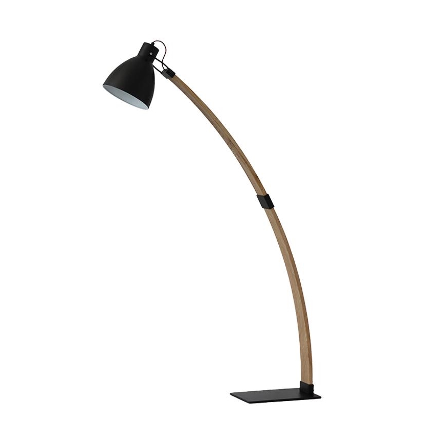 Stehleuchte 1xE27/60W/230V Esche/Schwarz