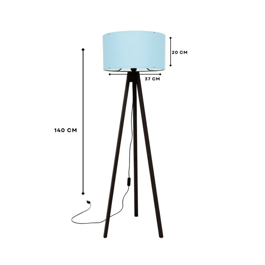 Stehleuchte AYD 1xE27/40W/230V braun/blau
