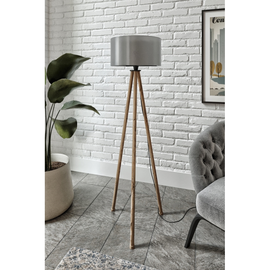 Stehleuchte AYD 1xE27/40W/230V braun/grau