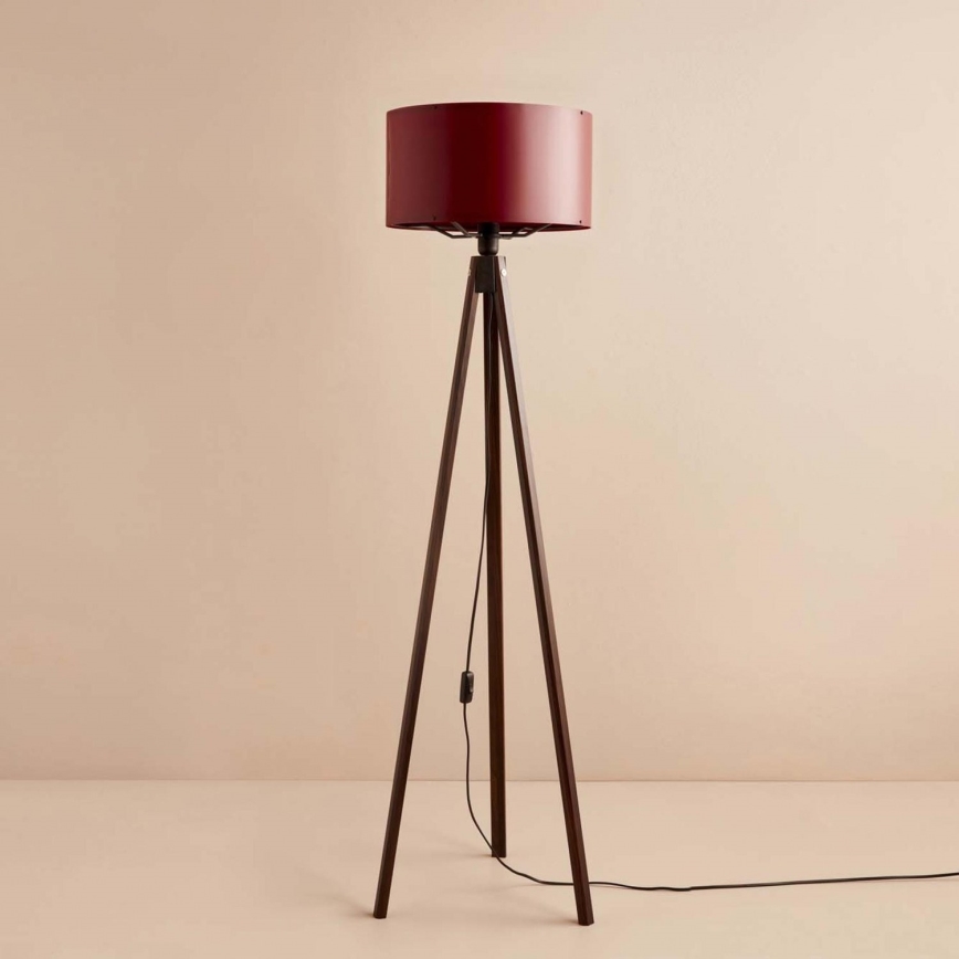 Stehleuchte AYD 1xE27/40W/230V braun/rot