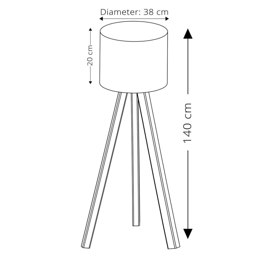 Stehleuchte AYD 1xE27/40W/230V violett/beige