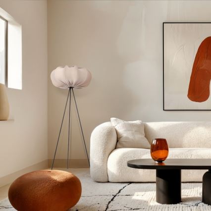 Stehleuchte CAFEE 1xE27/40W/230V Beige/Schwarz