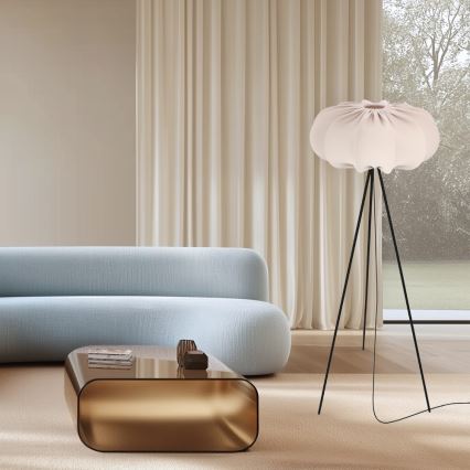 Stehleuchte CAFEE 1xE27/40W/230V Beige/Schwarz