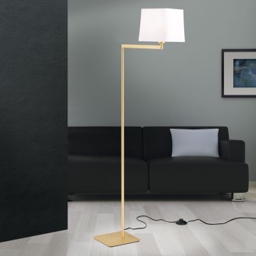 Stehleuchte CARLTON 1xE27/40W/230V weiß/golden