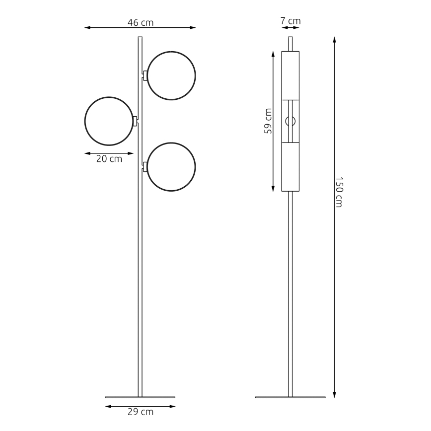 Stehleuchte DRUMZ 3xE14/10W/230V braun