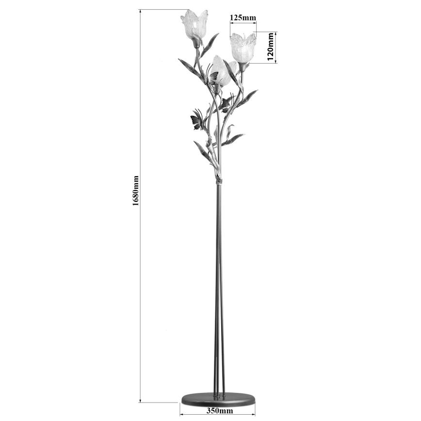 Stehleuchte EDEN 3xE14/40W/230V