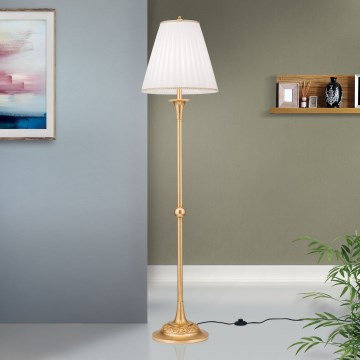 Stehleuchte FONSA 1xE27/60W/230V weiß/golden