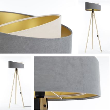 Stehleuchte GALAXY 1xE27/60W/230V grau/beige