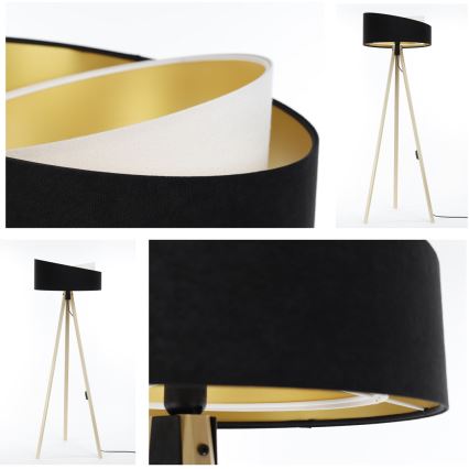 Stehleuchte GALAXY 1xE27/60W/230V schwarz/beige